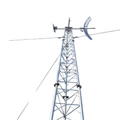 튜버 스틸 마이크로 웨이브 가이드 통신 타워 20- 80M 3 다리