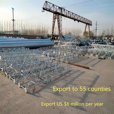 60M 3-튜브 맞춤형 3 다리 진열 강철 자부 지원 와이파이 GSM 마이크로파 통신 기지 역 타워