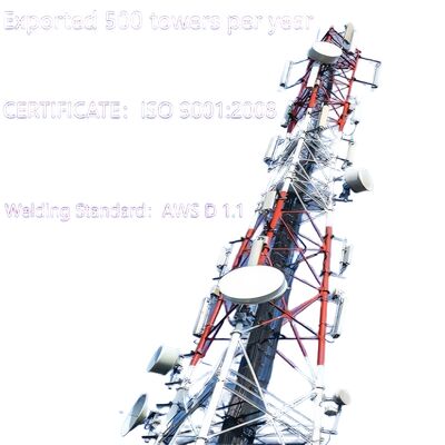 3 다리 튜버형 무縫鋼 20 30 40M 감전 5G GSM Cdma ISP 통신탑