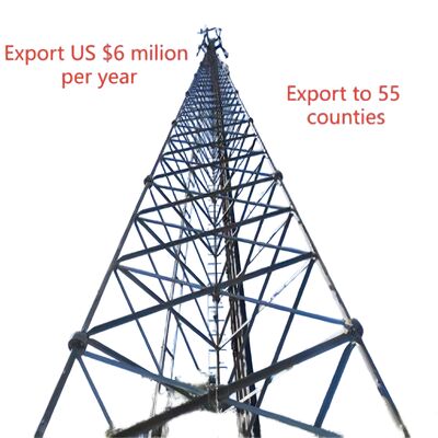 3 다리 튜버형 무縫鋼 20 30 40M 감전 5G GSM Cdma ISP 통신탑