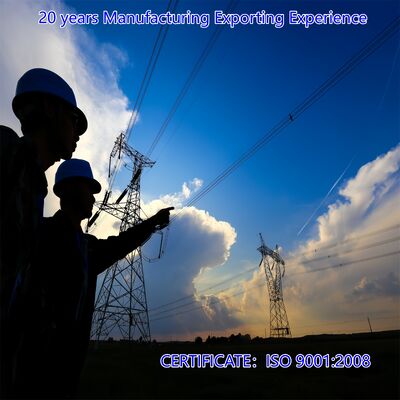 High Voltage 220KV 500KV Galvanized Angle Steel Power Transmission Tower Suspension Utility Pole