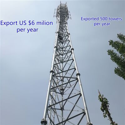 강하고 내구성 있는 3 다리 튜버 철탑 산업의 까다로운 부하와 환경 요구 사항을 충족하도록 설계