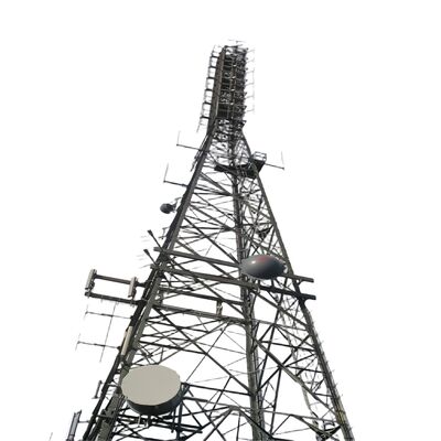 강철으로 구성 된 4 다리 각각형 강철 타워