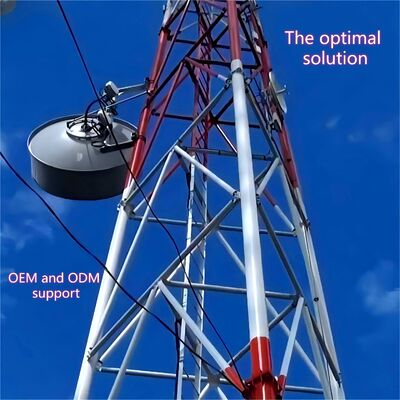 Typhoon Resistant Guyed Wire 5G Communication Steel Tower  compliant with ANSI TIA 222 G H F and EN 1991 1 4 standards providing support for tall slender structures