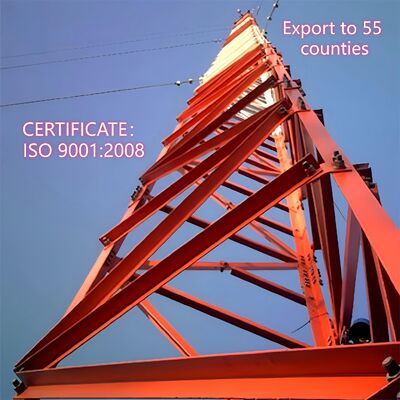 각종 온도에서 27주울의 충격 강도 KV 값으로 설계 된 강철 가이드 와이어 타워 성능 보장