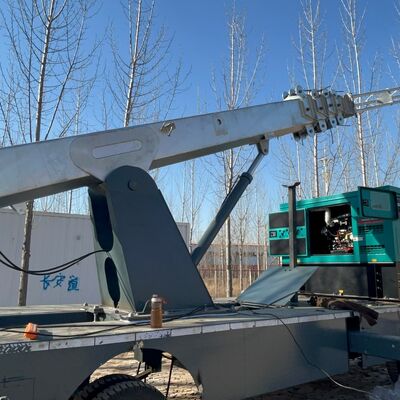 텔레스코픽 아연 도금 강철 조명 + 통신 15 20 25M 5G 4G Wifi 모바일 비상 타워