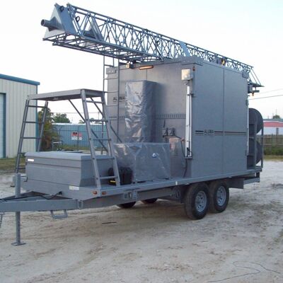 24m 25m 30m 모바일 트럭 트레일러 장착 조명 관형 셀 휠 텔레스코픽 격자 안테나 통신 타워 마스트