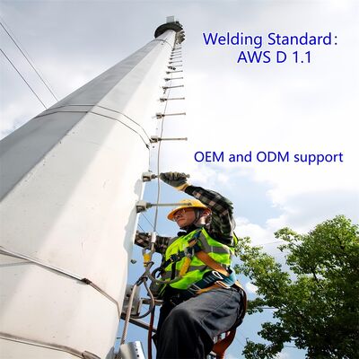 모노폴 타워 전기통신에 대한 구조적 무결성을 보장하는 GB T 700 및 GB T 1591 표준에 따라 설계된 강철 통신 타워