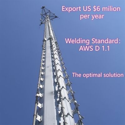 모노폴 타워 전기통신에 대한 구조적 무결성을 보장하는 GB T 700 및 GB T 1591 표준에 따라 설계된 강철 통신 타워