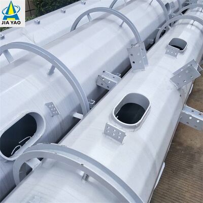 Monopole Tower 내구성을 위해 ASTM A36 및 ASTM A572 Gr50 강철 등급으로 구성된 컴팩트 실린더형 통신탑