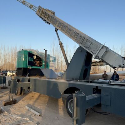 수직 편차가 천 개당 1 개 미만인 통신 및 조명 작업에 대한 성능을 제공하는 중량 망원경 타워