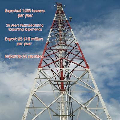 통신용 3각 철탑 (정삼각형 또는 가변 경사)