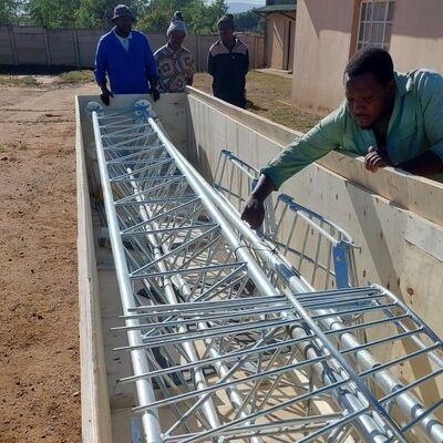 20m-200m 고출력 열연 아연 도금 가이선식 FM TV 방송 송신 타워 (라디오 텔레비전 신호 송신용)