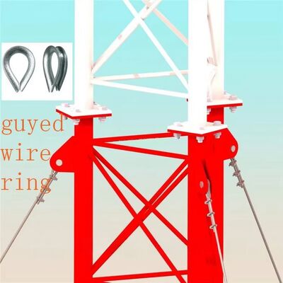 30m-60m Cost-Effective Hot Dip Galvanized Guyed Wire Tower for Rural 4G 5G Wide Area Coverage