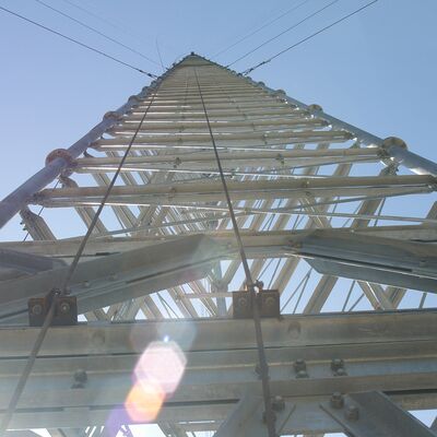 20m-60m 무선 통신 가격 철 통신 Guyed Wire 5g 라디오 안테나 WiFi ISP 인터넷 타워 판매