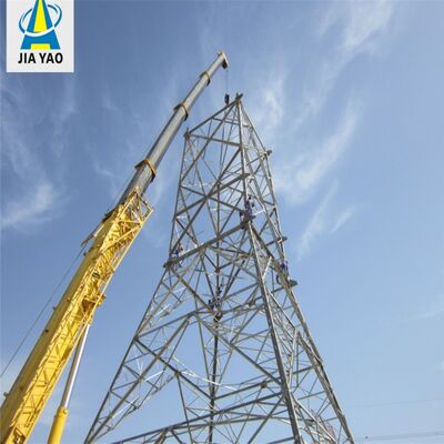 배터리 백업 태양 전지 패널 안테나 타워 아연 도금 강철 15 25 30M 5G 4G 비상 통신 타워