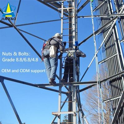 11 17 23 29M 라이트 듀티 3 다리 각도 강철 아연 도금 야외 5G 4G 위성 저부하 통신 안테나 타워