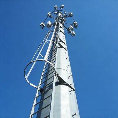16 24 32M 도시 미적 모노폴 아연 도금 강철 자립 야외 5G 4G 위성 조경 통신 타워