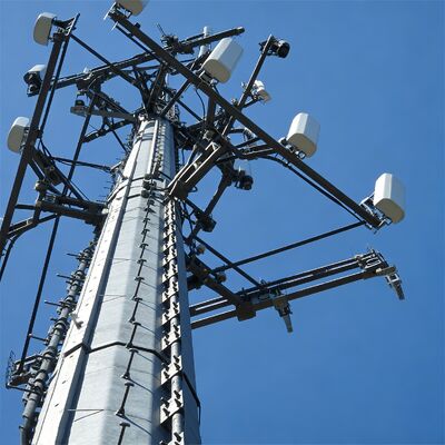 13 19 25M 소형 디자인 모노폴 아연 도금 강철 자립형 야외 5G 4G 마이크로파 공간 절약 마스트