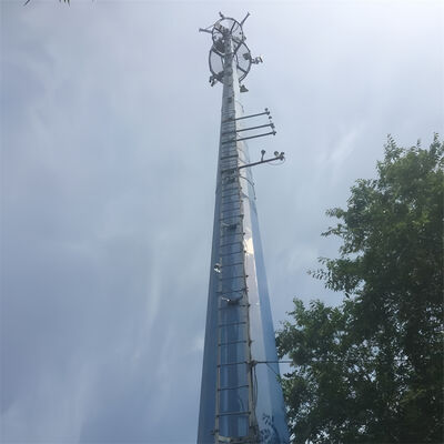13 19 25M 소형 디자인 모노폴 아연 도금 강철 자립형 야외 5G 4G 마이크로파 공간 절약 마스트