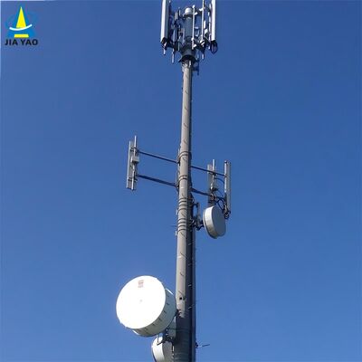 10 16 22M 공간 절약형 모노폴 관형 아연 도금 야외 5G 4G 마이크로파 소형 통신 마스트