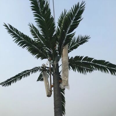 나무와 같은 외관을 가진 바이오닉 트리 타워, 섬유유리 가지와 기둥으로 자연스러운 풍경 조화