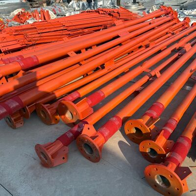 통신 마이크로파 및 보안 타워에 적합한 충격 강도가 높은 45M 헤비 듀티 3다리 관형 강철 타워