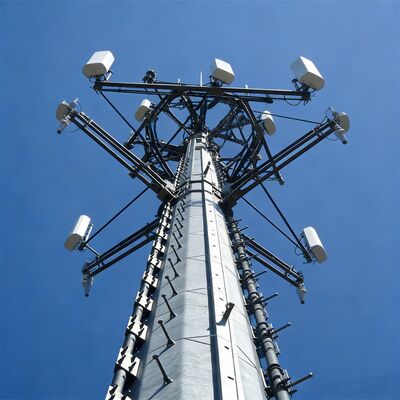 20M 30M Monopole Communication Tower Lightweight Aluminum for Rural Emergency Telecom