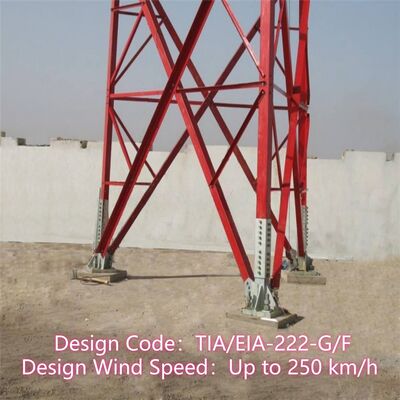 38M Bolt Connected 3 Legged Tower Easy Transport For Remote Village Coverage