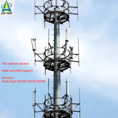 28 36 38m 내부 케이블 라우팅 보행자 오버패스 5G 커버리지용 단독 타워