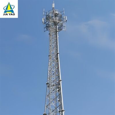 높은 도로 측 5G 적용을 위한 100FT 높은 단단함 3 관 통신 탑