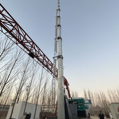 12m - 25m 휴대용 망원경 강철 마스트 타워 이동 기지국 및 전기 리프팅 시스템 및 빠른 배포 기지와 함께 일시적인 이벤트 감시