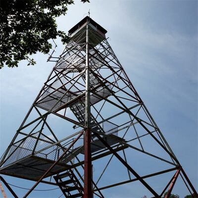 산불 예방 및 고고도 관측 지원을 위한 아연 도금 강철 경비탑 감시탑 보안 감시탑 격자 구조